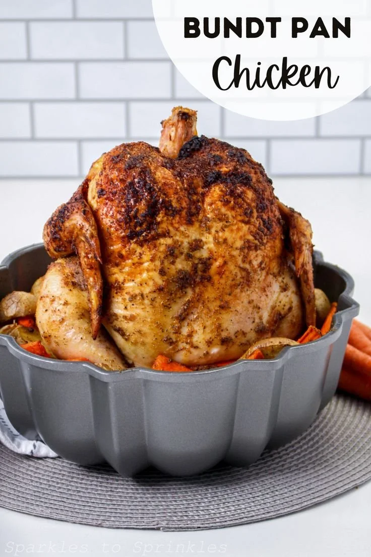 Delicious Bundt Pan Chicken recipe showcasing juicy chicken cooked in a bundt pan.