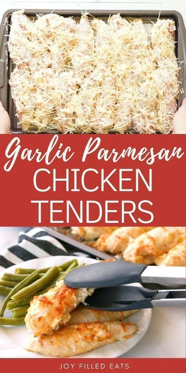 Gluten-free Garlic Parmesan Chicken Tenders served with a side of dipping sauce