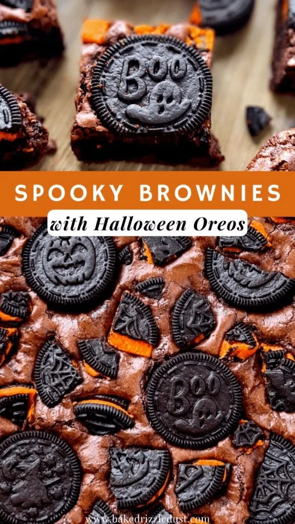 Halloween Oreo brownies decorated as spooky treats for festive celebrations