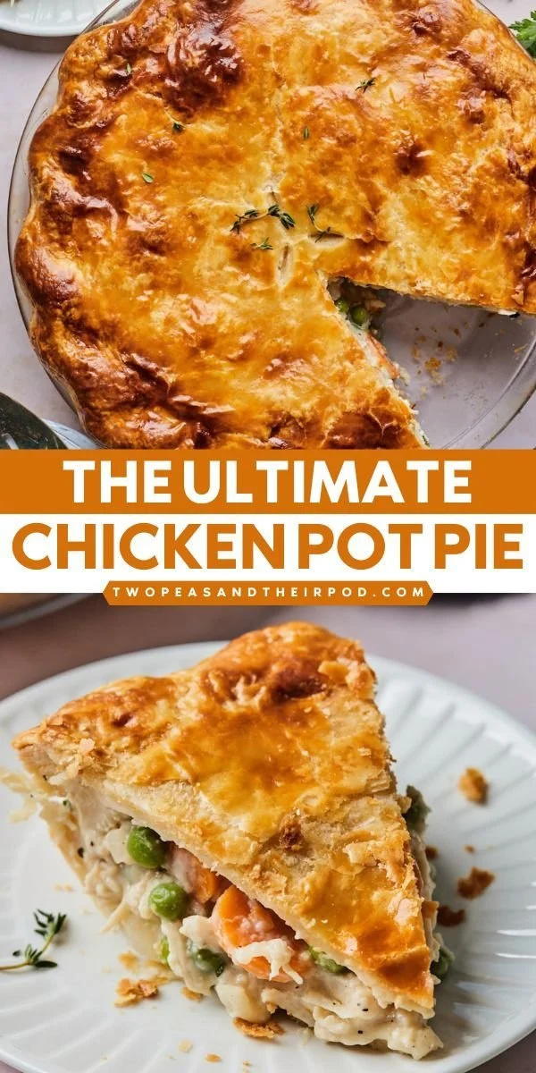 Ultimate chicken pot pie with flaky crust and delicious filling